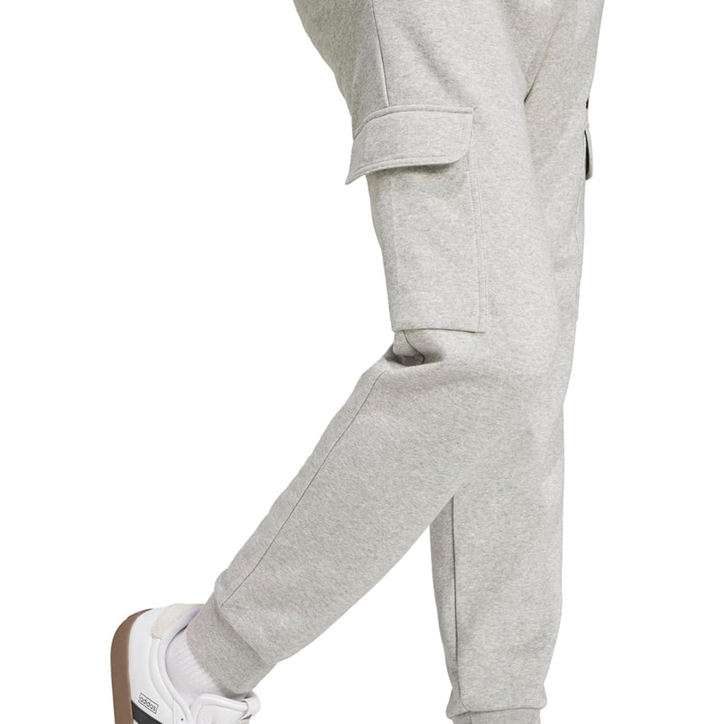 adidas Men's Essentials Feel Cozy Fleece Cargo Pants - Grey