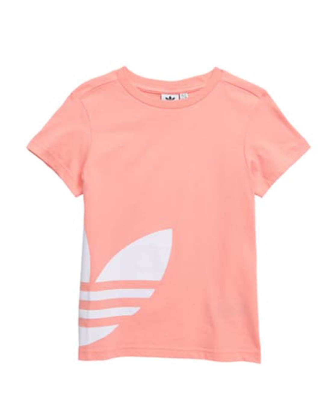 adidas Original Kids' Big Trefoil Logo Tee - Glory Pink / White