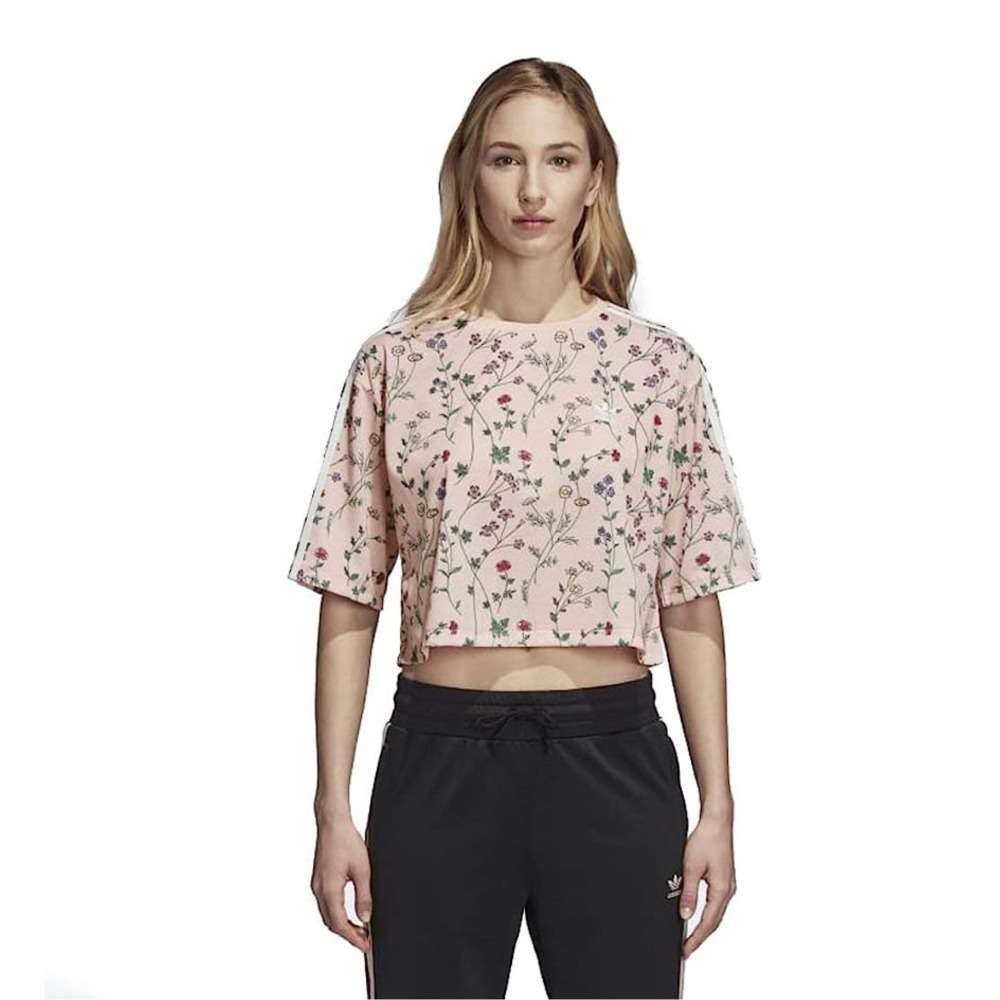 adidas Women Originals All of Printed Tee - Light Pink