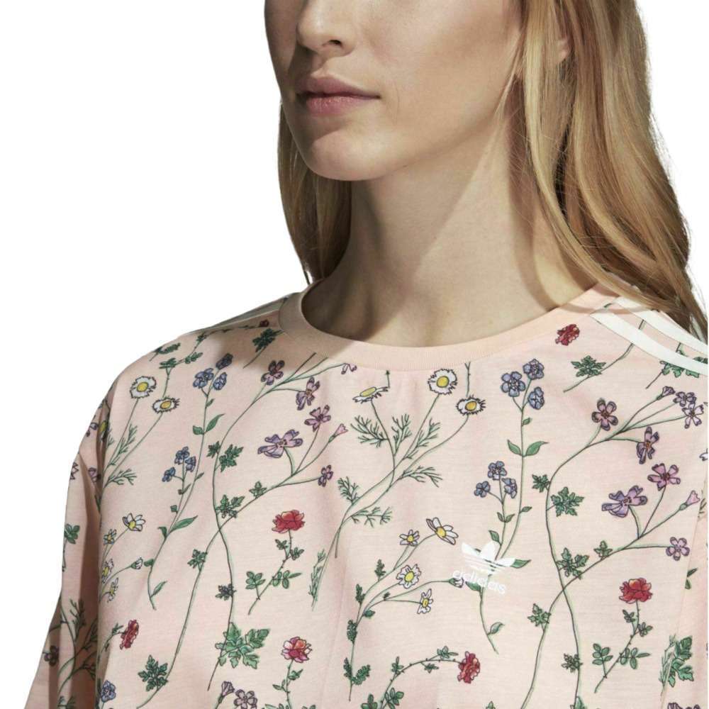 adidas Women Originals All of Printed Tee - Light Pink