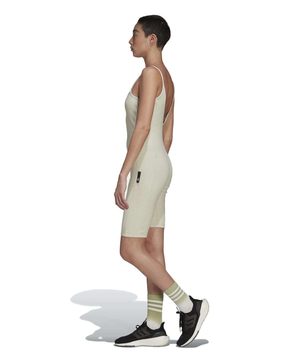 adidas Women's Studio Lounge Rib Jumpsuit - BOTANIC GREEN MEL