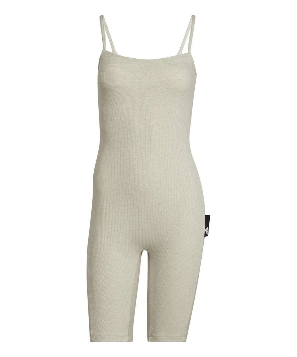 adidas Women's Studio Lounge Rib Jumpsuit - BOTANIC GREEN MEL