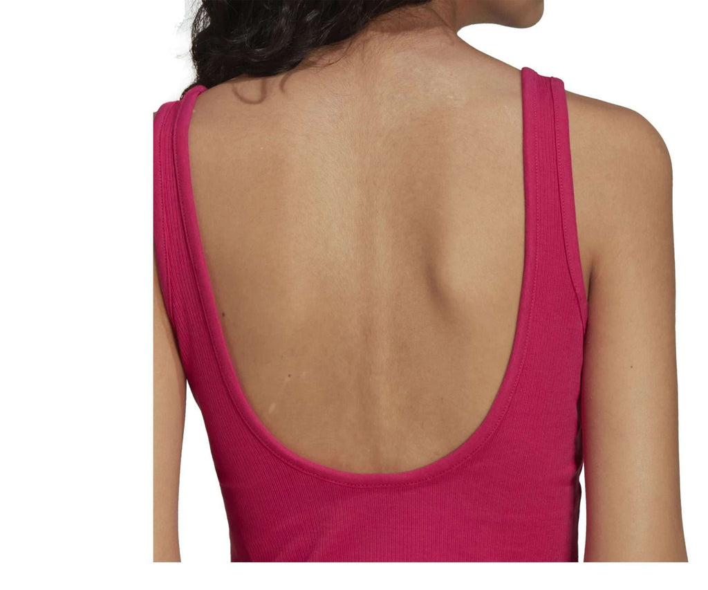 adidas Women's Adicolor Essentials Rib Tank Top - Real Magenta