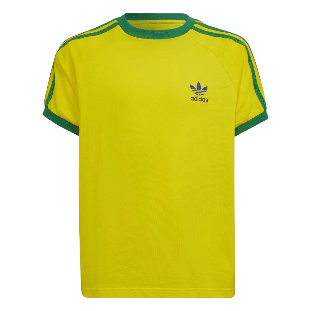 adidas Originals Boy's Adicolor 3-Stripes T-Shirt - Team Yellow