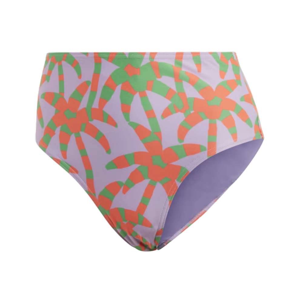 adidas Women's Essentials Farm Bikini - Purple Glow / Semi Flash Green / App Solar Red