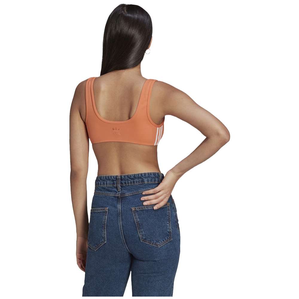 adidas Women's adicolor class Bikini Top - Hazy Orange / Hazy Copper