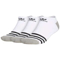 adidas Originals Men's Roller No Show Socks (3-Pair) - White/Black/Heather Grey