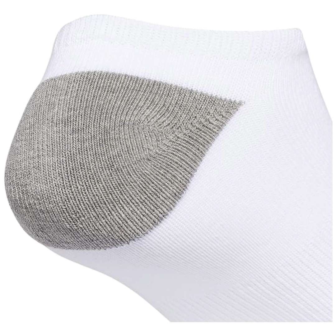 adidas Originals Men's Roller No Show Socks (3-Pair) - White/Black/Heather Grey