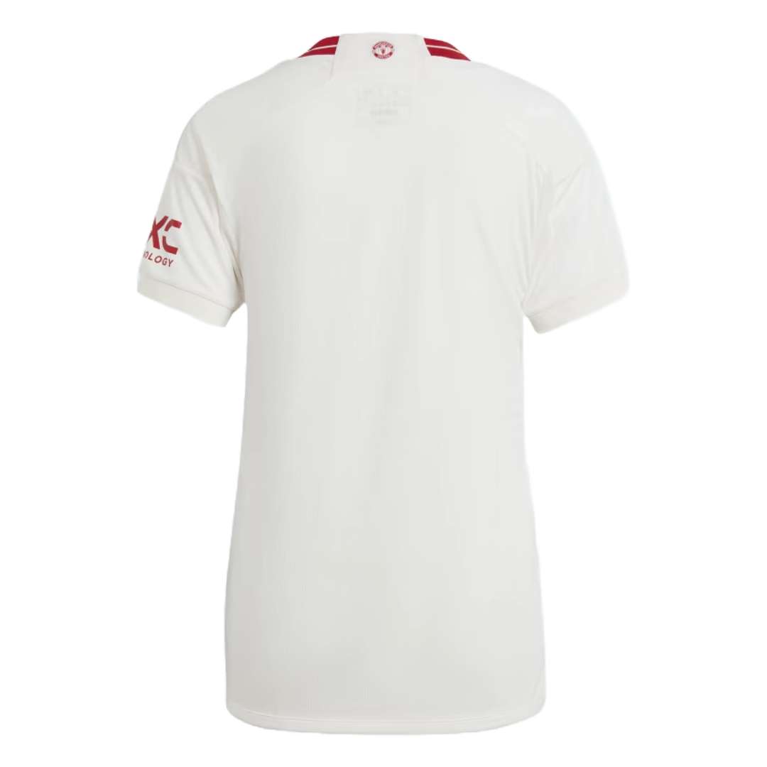 adidas Women's Manchester United 23/24 Third Jersey - CLOUD WHITE