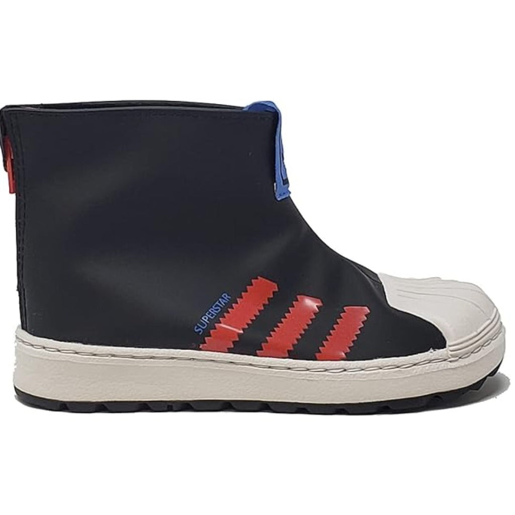 adidas Toddler Superstar 360 Rain (Core Black / Bright Red / Focus Blue)