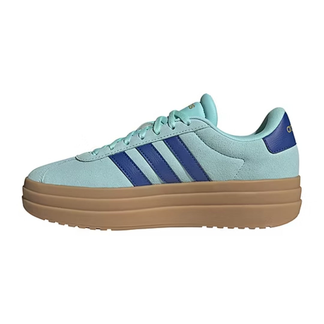 adidas Women's VL Court Bold (Flash Aqua / Team Royal Blue / Gold Metallic)