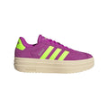 adidas Women's VL Court Bold (Flash Pink / Lucid Lemon / Silver Metallic)