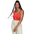 adidas Women's New Rib Bodysuit- Bright Red
